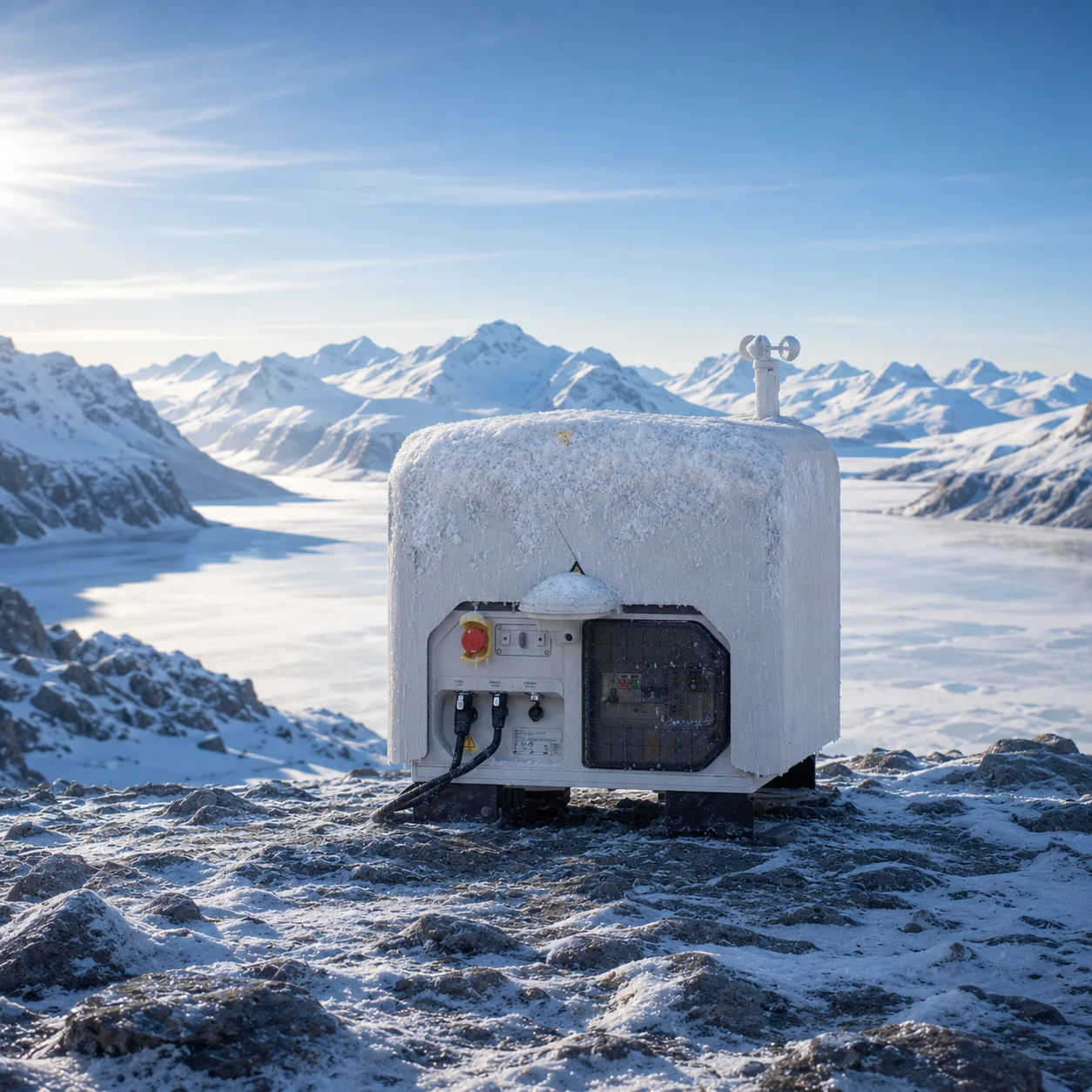 DJI Dock 3 operating in a remote cold environment