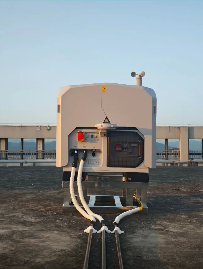 DJI Dock 3 industrial installation with permanent utilities
