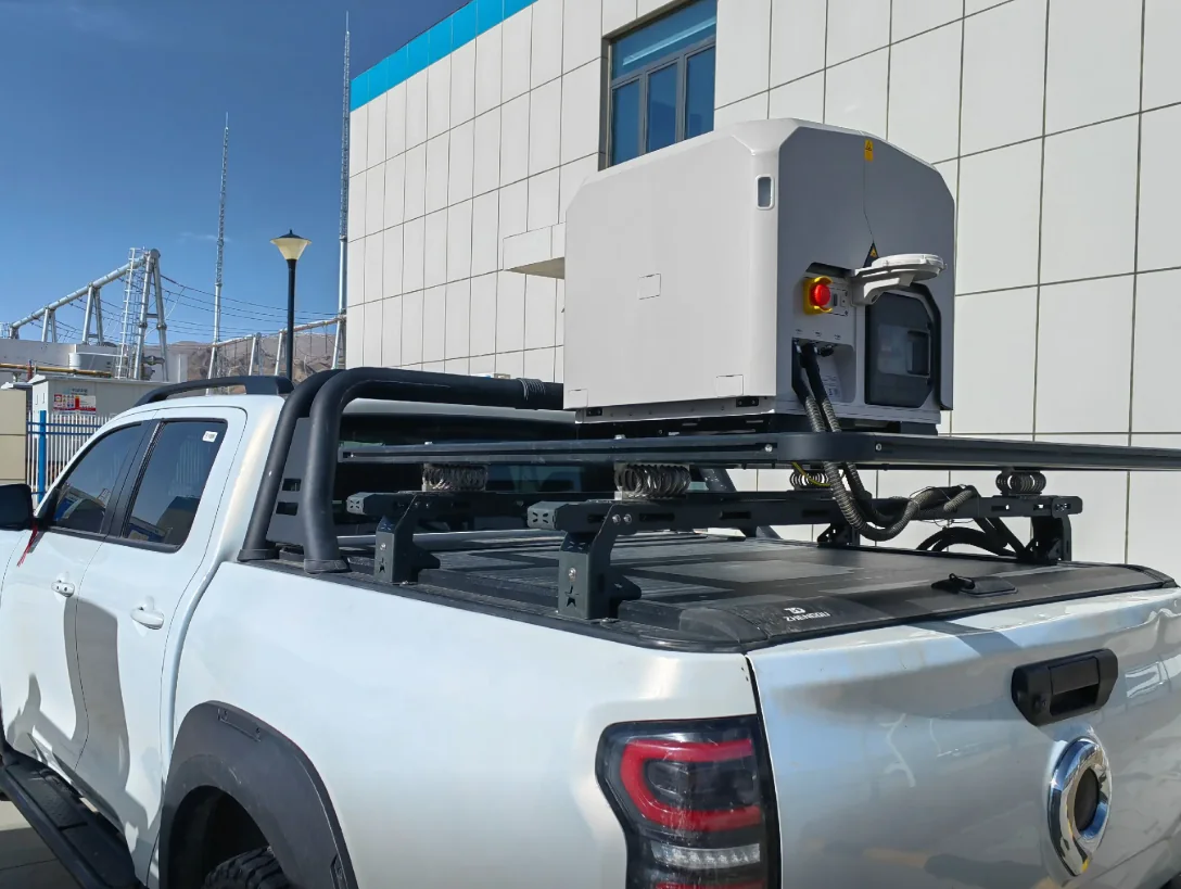 Vehicle-mounted DJI Dock 3 on a pickup truck