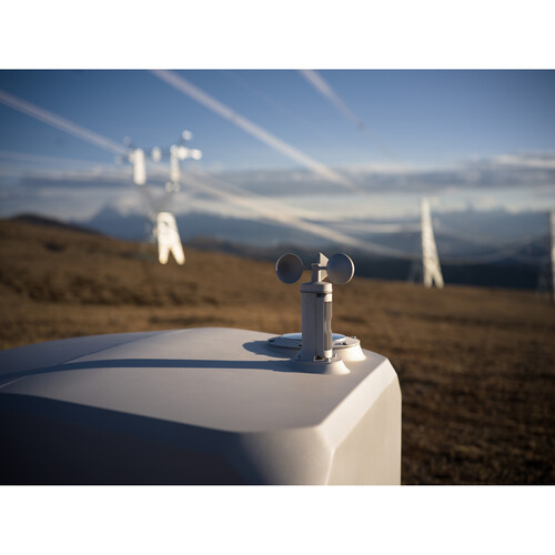 DJI Dock 3 environmental sensor at a remote deployment site